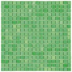 NC412 Мозаика одноцветная чип 15 стекло Alma Mono Color зеленый квадрат глянцевый