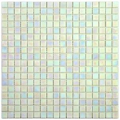 NB-WH116 Мозаика одноцветная чип 15 стекло Alma Mono Color белый квадрат глянцевый перламутр