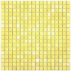 NC708 Мозаика одноцветная чип 15 стекло Alma Mono Color желтый квадрат глянцевый