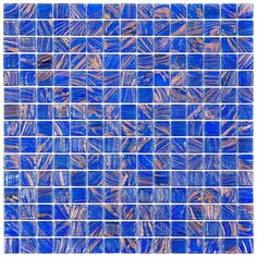 STE317 Мозаика одноцветная чип 20 стекло Alma Mono Color синий темный квадрат глянцевый
