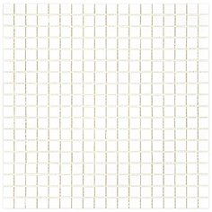 NB-WH114 Мозаика одноцветная чип 15 стекло Alma Mono Color белый квадрат глянцевый