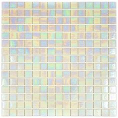 PE-WH105 Мозаика одноцветная чип 20 стекло Alma Mono Color белый квадрат глянцевый перламутр