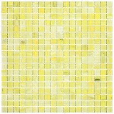 MN683 Мозаика одноцветная чип 15 стекло Alma Mono Color желтый светлый квадрат глянцевый