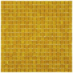 NT43 Мозаика одноцветная чип 15 стекло Alma Mono Color оранжевый квадрат глянцевый