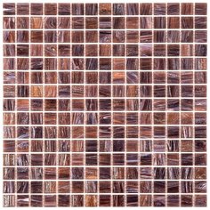 STM16 Мозаика одноцветная чип 20 стекло Alma Mono Color коричневый темный квадрат глянцевый