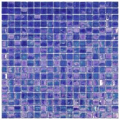 NB-BL560 Мозаика одноцветная чип 15 стекло Alma Mono Color синий квадрат глянцевый перламутр