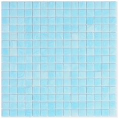 ST-BL518 Мозаика одноцветная чип 20 стекло Alma Mono Color голубой квадрат глянцевый