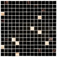 MIX20-BK908 Goodnight стеклянная Мозаика для кухонного фартука смешанного цвета чип 20 Alma Mix коричневый черный