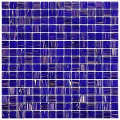 ST-BL544 Мозаика одноцветная чип 20 стекло Alma Mono Color синий квадрат глянцевый