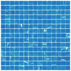 ST-BL533 Мозаика одноцветная чип 20 стекло Alma Mono Color голубой квадрат глянцевый