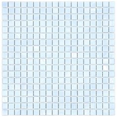 NB-BL551 Мозаика одноцветная чип 15 стекло Alma Mono Color голубой квадрат глянцевый