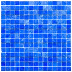 STB05 Мозаика одноцветная чип 20 стекло Alma Mono Color синий квадрат глянцевый