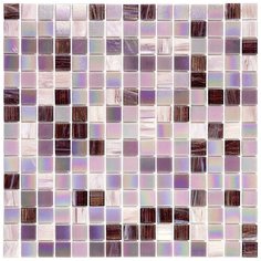MIX20-PK237 Lavander Мозаика для кухни смешанного цвета чип 20 стекло Alma Mix розовый глянцевый перламутр