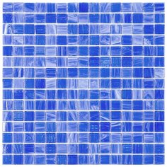 STN456 Мозаика одноцветная чип 20 стекло Alma Mono Color синий темный квадрат глянцевый
