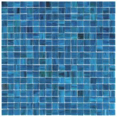 SM36 Мозаика одноцветная чип 15 стекло Alma Mono Color аквамарин квадрат глянцевый