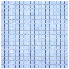 NB-BL552 Кухонная стеклянная Мозаика одноцветная чип 15 Alma Mono Color голубой