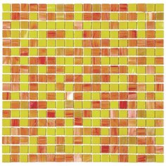 04SM-Cepheus-m Мозаика для пола смешанного цвета чип 15 стекло Alma Mix оранжевый квадрат глянцевый