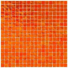 BD44 Мозаика одноцветная чип 15 стекло Alma Mono Color оранжевый квадрат глянцевый