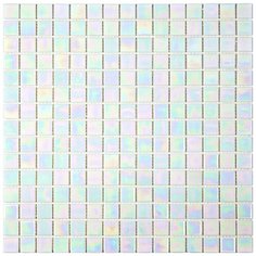 PB108 Мозаика одноцветная чип 20 стекло Alma Mono Color белый с перломутром светлый квадрат глянцевый перламутр