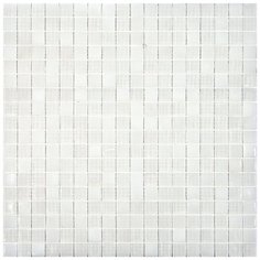 NC109 Мозаика одноцветная чип 15 стекло Alma Mono Color серый светлый квадрат глянцевый