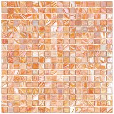 NB819-m Мозаика одноцветная чип 15 стекло Alma Mono Color оранжевый квадрат глянцевый перламутр