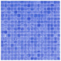 ME05 Мозаика одноцветная чип 15 стекло Alma Mono Color синий квадрат глянцевый
