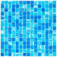 MIX20-BL592 Pure Мозаика кухонная смешанного цвета чип 20 стекло Alma Mix голубой квадрат глянцевый