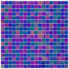 SM38 Мозаика одноцветная чип 15 стекло Alma Mono Color фиолетовый темный квадрат глянцевый перламутр