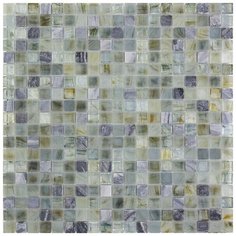 AM408-m Мозаика из цветного стекла и мрамора Alma Amber коричневый серый