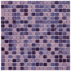 N42 Мозаика одноцветная чип 15 стекло Alma Mono Color фиолетовый квадрат глянцевый