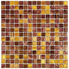 MIX20-BR617 Ecuador Мозаика смешанного цвета чип 20 стекло Alma Mix коричневый квадрат глянцевый