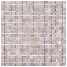 NE48 Мозаика одноцветная чип 15 стекло Alma Mono Color розовый светлый квадрат глянцевый перламутр