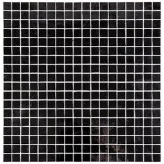 NB-BK907 Мозаика одноцветная чип 15 стекло Alma Mono Color черный квадрат глянцевый