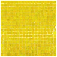 NM83 Мозаика одноцветная чип 15 стекло Alma Mono Color желтый квадрат глянцевый перламутр