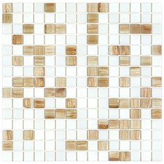 MIX20-WH122 Latte Мозаика смешанного цвета чип 20 стекло Alma Mix белый бежевый квадрат