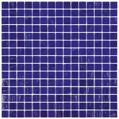 ST-BL543 Мозаика одноцветная чип 20 стекло Alma Mono Color синий квадрат глянцевый