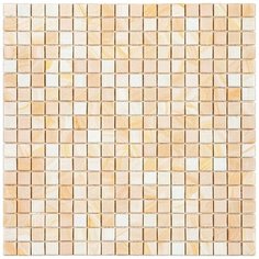 NC808 Мозаика одноцветная чип 15 стекло Alma Mono Color бежевый светлый квадрат глянцевый