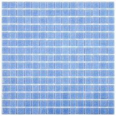 SA-BL509 Мозаика одноцветная чип 20 стекло Alma Mono Color голубой квадрат