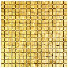 NB-YL332 Мозаика одноцветная чип 15 стекло Alma Mono Color желтый золотой квадрат глянцевый