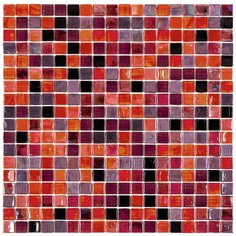 06-Muphrid-m Мозаика смешанного цвета чип 15 стекло Alma Mix красный квадрат глянцевый перламутр