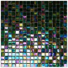 NB-GN437 Мозаика одноцветная чип 15 стекло Alma Mono Color зеленый квадрат глянцевый перламутр