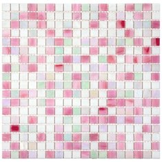 MIX15-WH120 Alcor Мозаика смешанного цвета чип 15 стекло Alma Mix розовый квадрат глянцевый перламутр