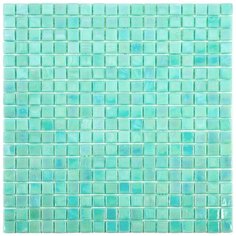 NB-GN427 Мозаика одноцветная чип 15 стекло Alma Mono Color аквамарин квадрат глянцевый перламутр