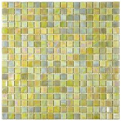 NB-BG327 Мозаика одноцветная чип 15 стекло Alma Mono Color желтый квадрат глянцевый перламутр