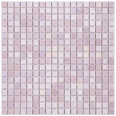 NC608 Мозаика одноцветная чип 15 стекло Alma Mono Color розовый фиолетовый светлый квадрат глянцевый