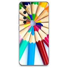 Силиконовый чехол "Цветные карандаши" на Xiaomi Mi Note 10 lite / Сяоми Ми Нот 10 лайт Case Place