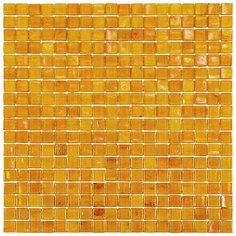 NN48 Мозаика из цветного стекла Alma Art перламутр оранжевый квадрат