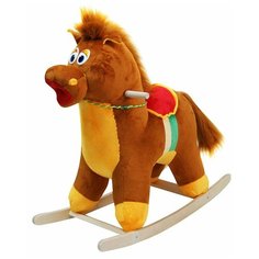 Качалка Тутси Лошадь 281-2008 оранжевый/коричневый