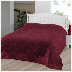 Простыня махровая KARNA Ottoman 3260/3261, жаккард, 160 х 220 см, бордовый