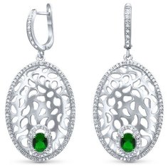 Silver WINGS Серьги из серебра куб.цирконий 22set4508e-136-248